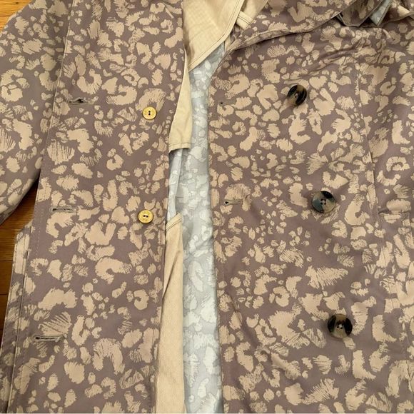 Daughters of the Liberation Anthropologie leopard print rain jacket - Picture 4 of 11